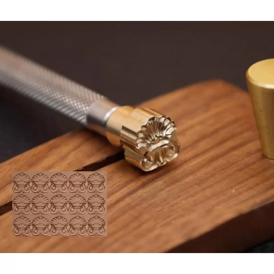 Leather Diamond Stamps Stamping Tools 3D Geometric Pattern Leathercraft Carving Working Tools 304 Stainless Steel Stamp Set (4pcs(S M L XL