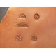 Leather stamp, leather craft tools, leathercraft tool, center flower-3