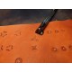 Leather stamp, leather craft tools, leathercraft tool, center flower-7 JLG170
