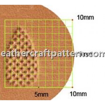 leathercraft tool Thumbprint Craft Japan A118  leather tooling Pear Shader Stamp