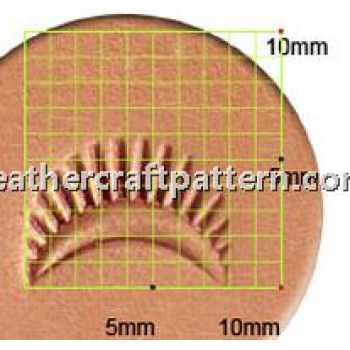 leathercraft tool leather stamp Craft Japan D436 Border Stamp leather tools