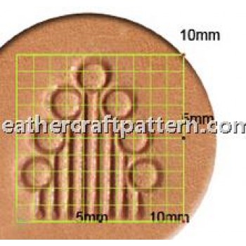 leathercraft tool leather stamp Craft Japan D608 Border Stamp leather tools
