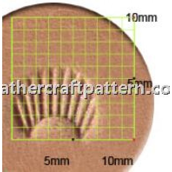 leathercraft tools leather stamp camouflage Craft Japan C428 leather toolings