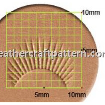 leathercraft tools leather stamp camouflage Craft Japan C431 leather toolings