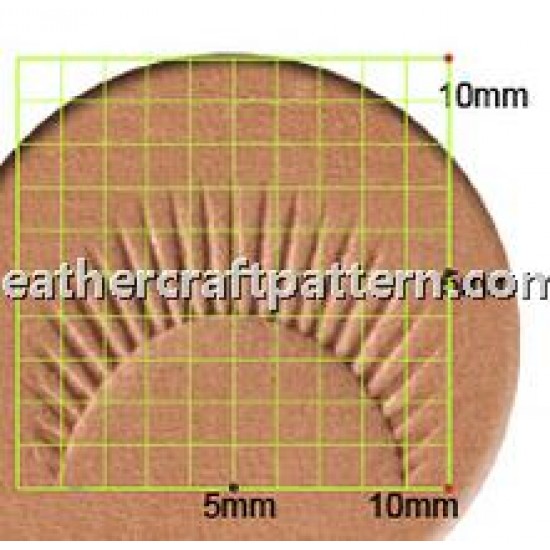 leathercraft tools leather stamp camouflage Craft Japan C453  leather toolings