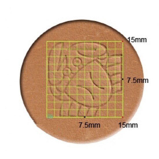 leathercraft tool leather stamp Craft Japan Extra Stamps E689