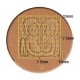 leathercraft tool leather stamp Craft Japan Extra Stamps E688