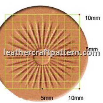 leathercraft tool leather stamp Craft Japan Center Flower Stamp J523 leather tools