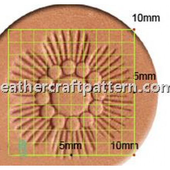 leathercraft tool leather stamp Craft Japan Center Flower Stamp J615 leather tools leathercraft tool leather stamp Craft Japan Center Flower Stamp J615 leather tools