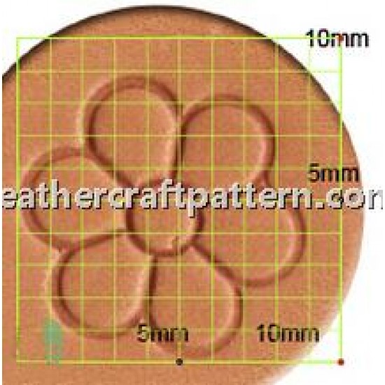 leathercraft tool leather stamp Craft Japan Center Flower Stamp J786 leather tools