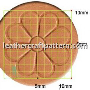 leathercraft tool leather stamp Craft Japan Center Flower Stamp J787 leather tools