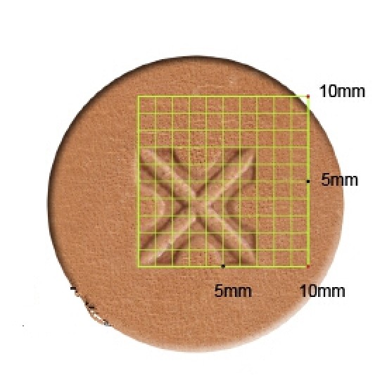 leathercraft tool leather stamp Craft Japan Geometric (G)  G842