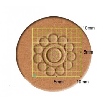 leathercraft tool leather stamp Craft Japan Geometric (G)  G602