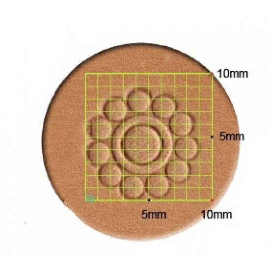 leathercraft tool leather stamp Craft Japan Geometric (G)  G602