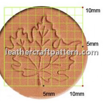 leathercraft tool leather stamp Craft Japan Stamp Leaf L791leather tools