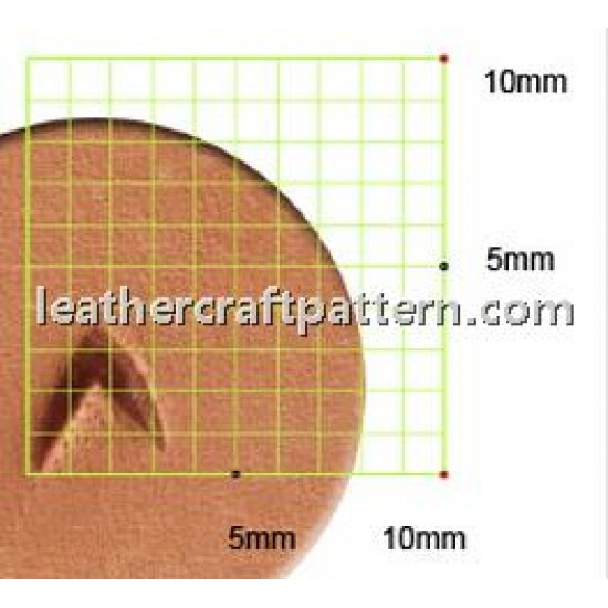 leathercraft tool leather stamp Craft Japan Stamp Mulefoot U848 leather tools
