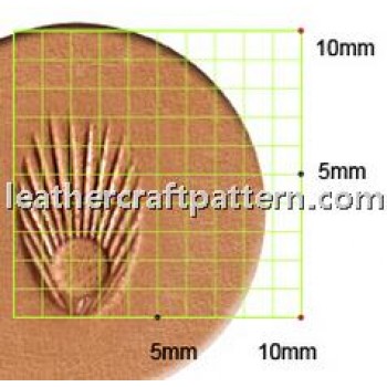 leathercraft tool leather stamp Craft Japan Stamp Sunbrust N363 leather tools