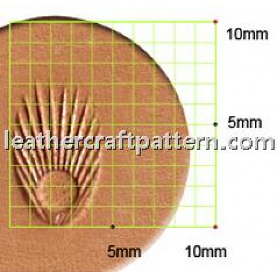 leathercraft tool leather stamp Craft Japan Stamp Sunbrust N363 leather tools