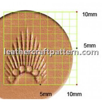 leathercraft tool leather stamp Craft Japan Stamp Sunbrust N301 leather tools