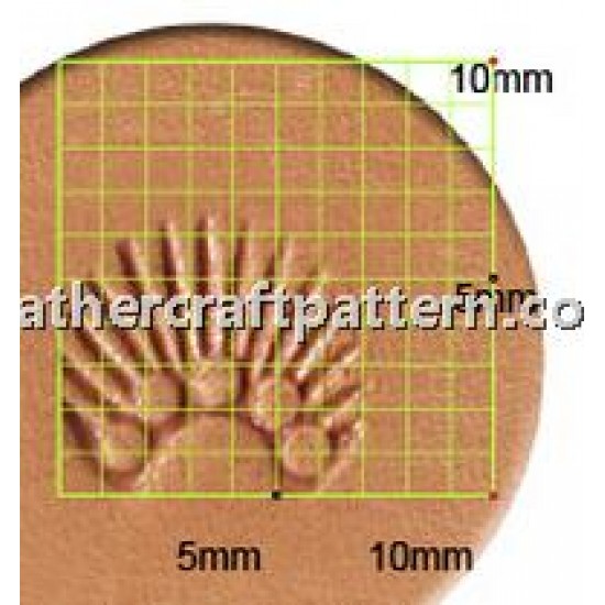leathercraft tool leather stamp Craft Japan Stamp Sunbrust N303 leather tools
