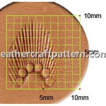 leathercraft tool leather stamp Craft Japan Stamp Sunbrust N718 leather tools