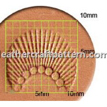leathercraft tool leather stamp Craft Japan Stamp Sunbrust N720 leather tools