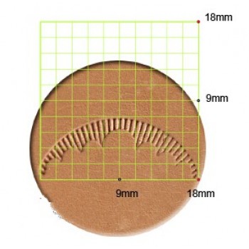 leathercraft tool leather stamp Craft Japan Veiner  V407  leather tools