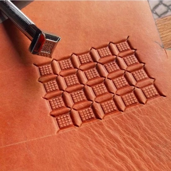 Leather stamp, leather craft tools, leathercraft tool, Geometric-20