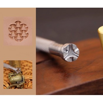 Leather stamp, leather craft tools, leathercraft tool, Geometric-24