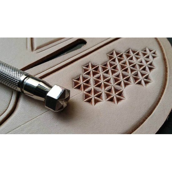 leathercraft tool, leather craft tool, leather stamps, Geometric-7