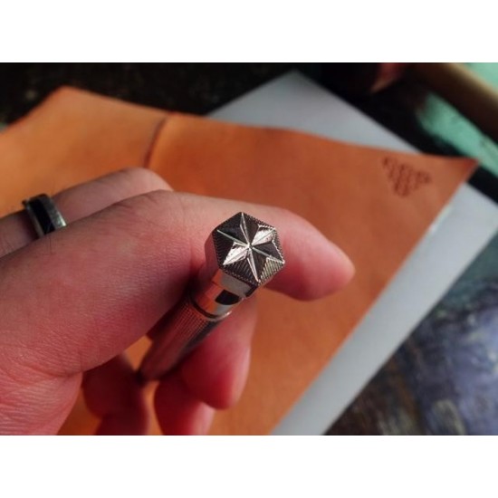 leathercraft tool, leather craft tool, leather stamps, Geometric-7
