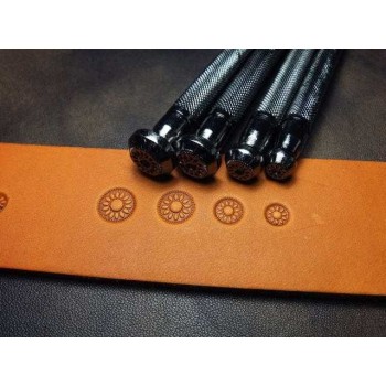 leathercraft tool, leather craft tool, leather stamps, center flower tool