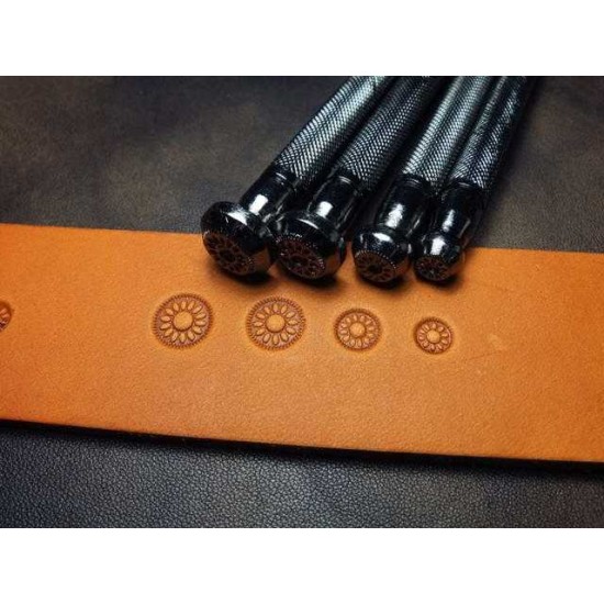 leathercraft tool, leather craft tool, leather stamps, center flower tool