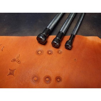 leathercraft tool, leather craft tool, leather stamps, center flower