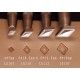 Leather stamp, leather craft tools, leathercraft tool, LX107, LX110, LX113, LX115