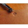 Leather stamp, leather craft tools, leathercraft tool, leather tooling tool, Scallop