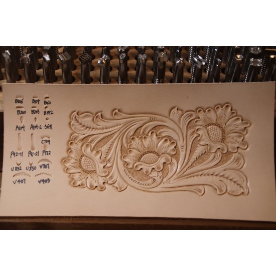 Leather stamp, leather craft tools, leathercraft tool, V403