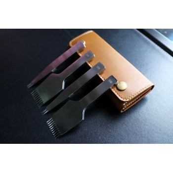 2.7mm, 3.0mm, 3.38mm, 3.85mm, 4.0mm Oblique Europe Style - Leather Stitching Chisel Leathercraft Pricking Iron Tool 