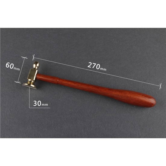 Solid brass leather thread hammer