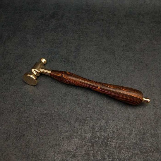 handmade copper leather hammer 