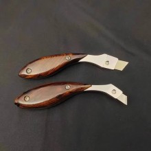 Leather blade clamp knife Leather blade clamp knife