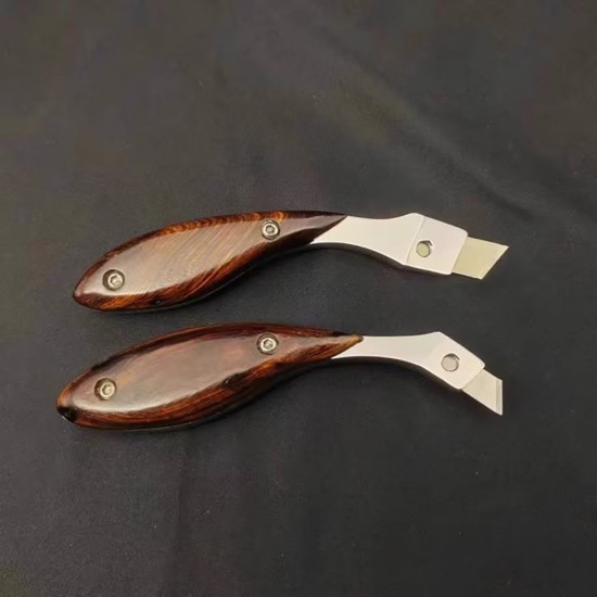 Leather blade clamp knife Leather blade clamp knife
