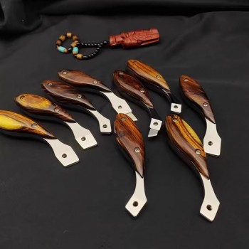 Leather blade clamp knife Leather blade clamp knife