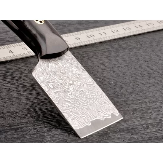 Ivan Leathercraft Damascus Japanese Style Leather Skiving Knife