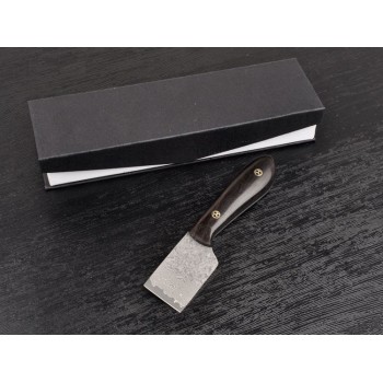 Leather knife, leather cutting knife, leathercraft tool, Damascus steel, No.1