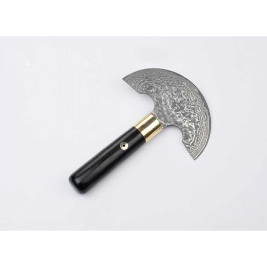 Round knife, leathercraft cutting knife, leathercraft tool, Damascus steel, No.4 Round knife, leathercraft cutting knife, leathercraft tool, Damascus steel, No.4