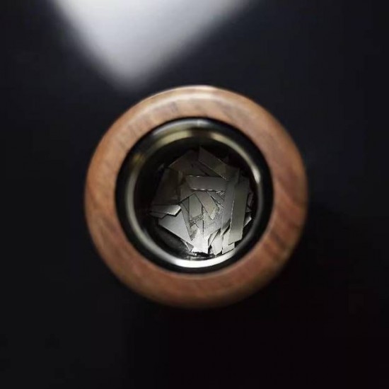 Wood blade disposal container with breaker
