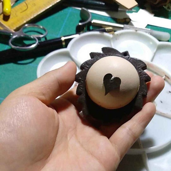Leather animal moulds with leather die