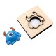 Leather animal moulds with leather die
