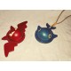 Leather animal moulds with leather die